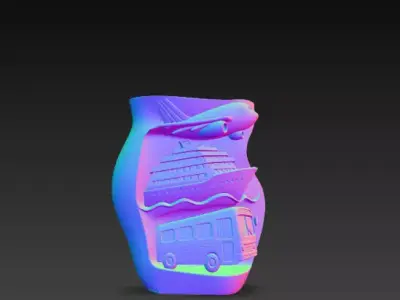 Transport Travel Decorative Holder 3D 3D print model