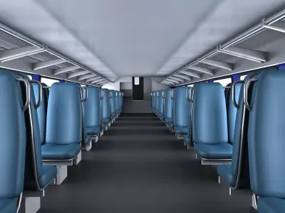 Exo Train Passenger Car 3D model