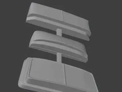 Windshield 1958 Chevrolet LCF 1957 Diamond T 1960 Chevrolet Tilt Free 3D print model