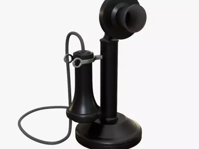 Old Antique Telephone 3D model
