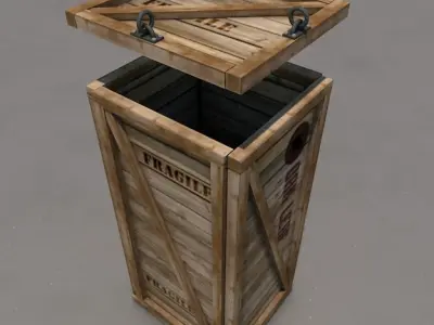 Wooden Crate Free 3D model order