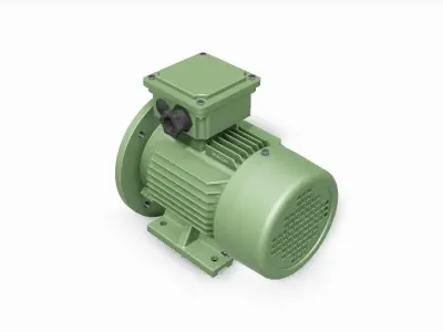 80 B35 Top IEC electric motor - 3D CAD model 3D model