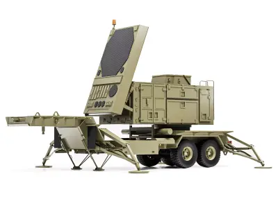 Trailer Radar MPQ-53 Patriot 3D model