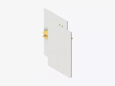 Partition - Contemporary - Changeall - Right Low-poly 3D model