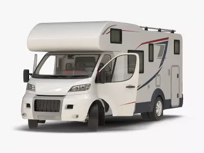 Motorhome Generic Rigged 3D model