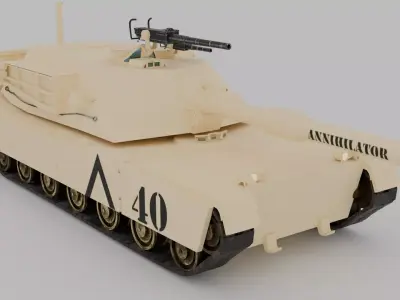 M1A1 Abrams Tank 3D model
