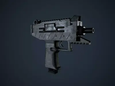 UZI Pro Free low-poly 3D model