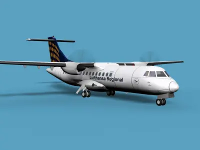 ATR  ATR-42-500 Lufthansa Regional 3D model