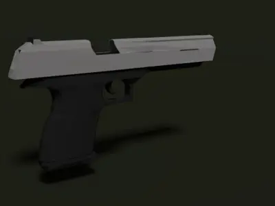 Low Poly Desert Eagle Low-poly 3D model
