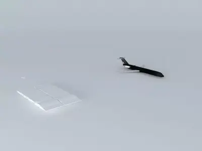 Golden Jet McDonnel Douglas Free 3D model