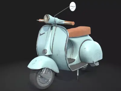 Vespa scooter 3D model order