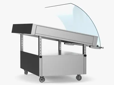  Gilthead Dorado in Stainless Steel Fish Display Counter 