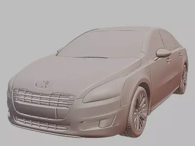 Peugeot 508 Modern Sedan Car 3D Printable 3D print model