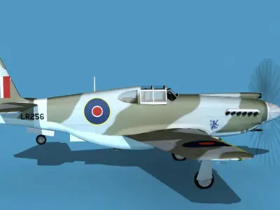 North American A-36A Apache V11 RAF 3D model
