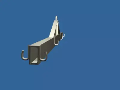 percha para levantar tuberias pesadas Free 3D model