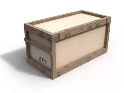Wooden Crate 3D 3D model 15
