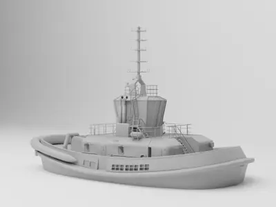 Ship Tugboat  - Model Sparky 3D model