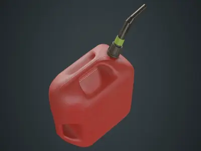 Fuel Can 6B Low-poly 3D model