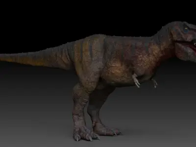 Dinosaur Tarbosaurus Bataar Sculpt Project 3D model