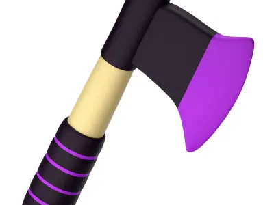 Axe Low Poly Low-poly 3D model