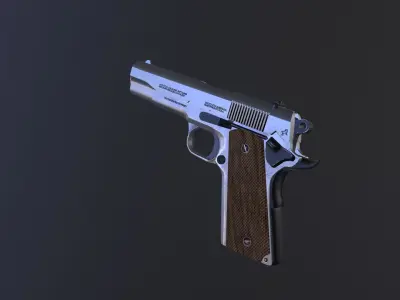 Colt 1911 Low-poly 3D model 10