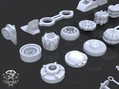 Hard Surface - Kitbash 3D model