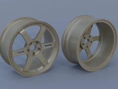 Volk Racing TE37 3D model