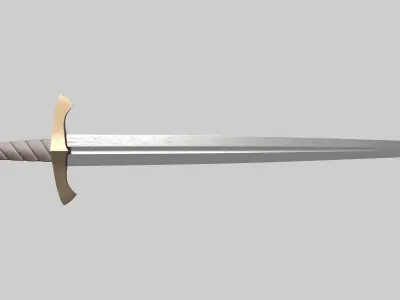 Soldiers sword Low-poly 3D model