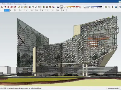 Sketchup Office building 200 3D model