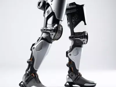 Cybernetic Leg Prosthetic 3D Model 3D model