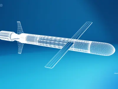 Combat focused missile 3D model