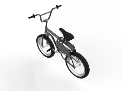 Professional Urban Bicycle Vehicle  Low-poly 3D model