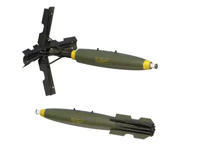 Mk82 Snakeye 500lb Bomb Snakeye Fin Assembly MK-82 3D model