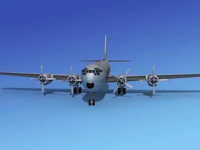 Boeing 377A Stratocruiser  3D model