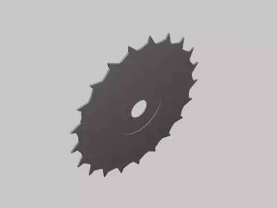Circular Saw Blade - Geometry Only No Textures No Materials 3D model