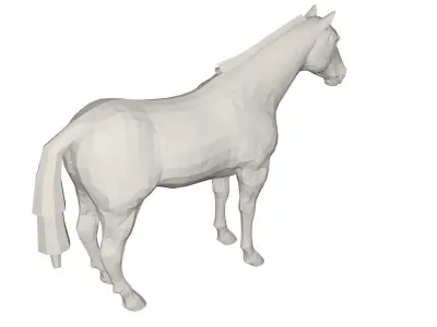 Horse Low-poly 3D model purchase