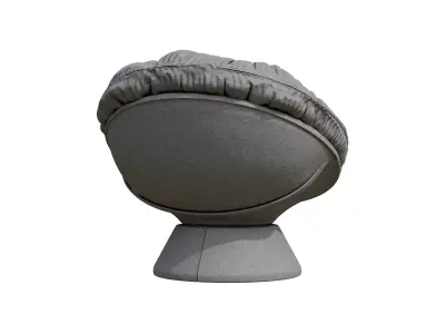 Oversized Swivel Papasan Accent Chair Low-poly 3D model