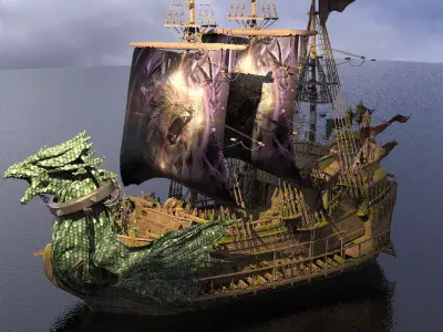 The Dawn Treader Narnia Prince Caspian Ship 2 3D model