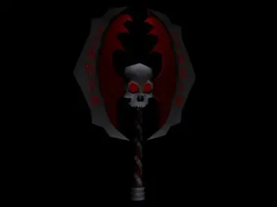 Undead Axe  Weapon  low poly  game ready Low-poly 3D model