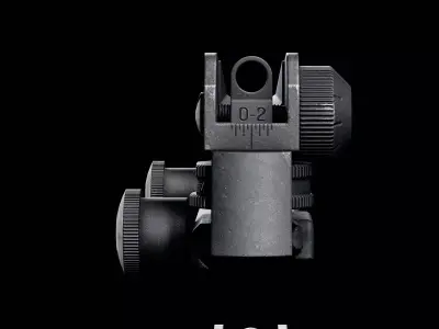 M4 - Carrying Handle Low-poly 3D model