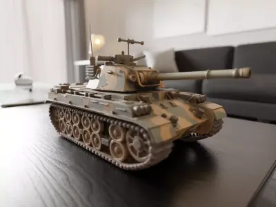 war tank 3D print model buy
