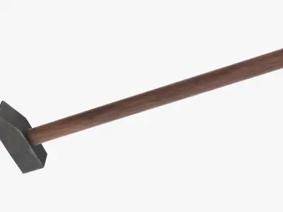 Hammer Low-poly 3D model 35