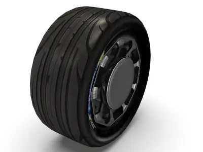 Mazda rx vision gt3 wheel Low-poly 3D model