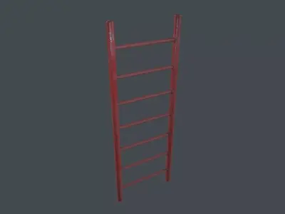 Iron ladder 3D Model Low-poly 3D model