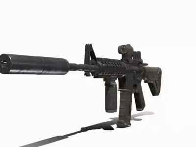 M4A1 PERSONALIZADO Low-poly 3D model