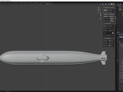 Current Diesel-Electric Submarine 3D model