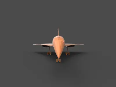 Concord fighter jet 3D print model