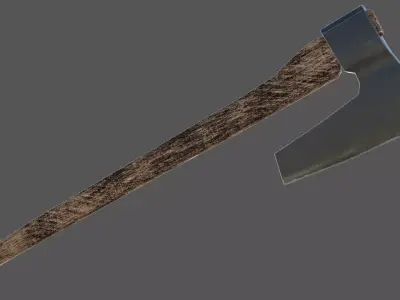 Axe 02 Low-poly 3D model