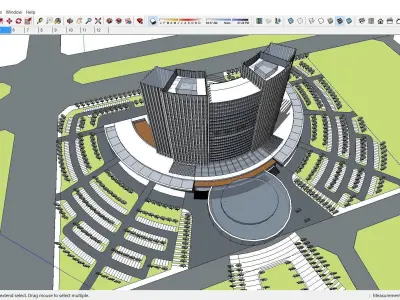 Sketchup Hotel H2 3D model