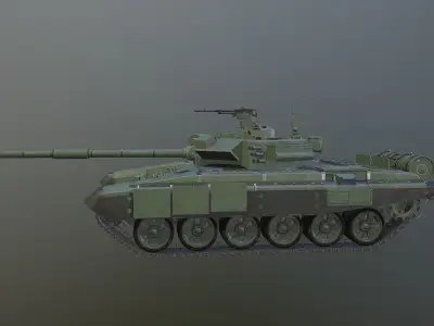 T-90 Battle Tank  3D model